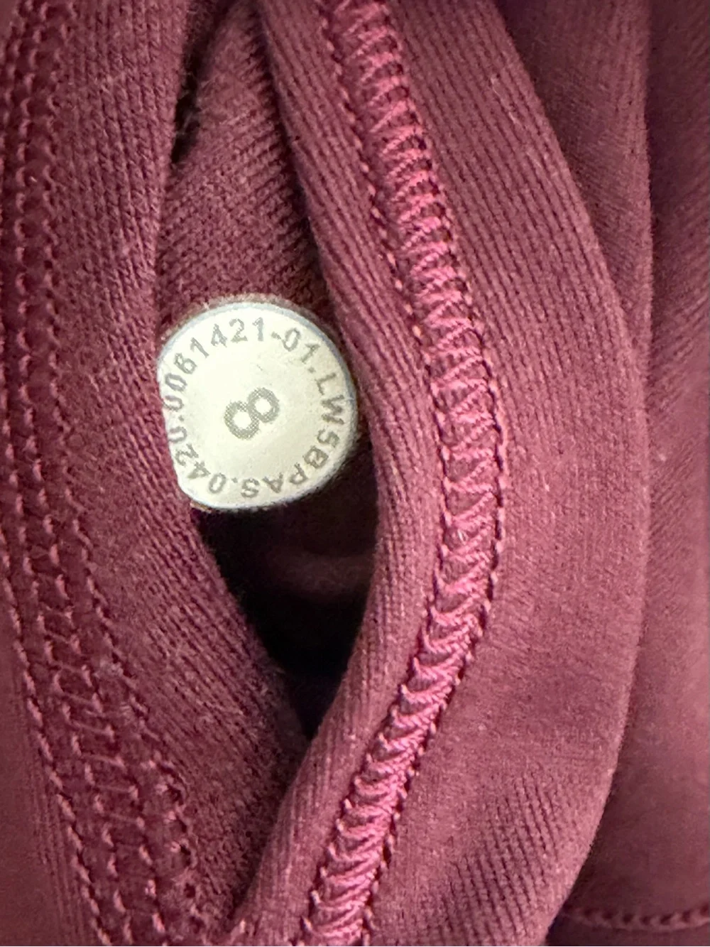 Lululemon Wunder Under Arctic Plum Leggings Sz 8